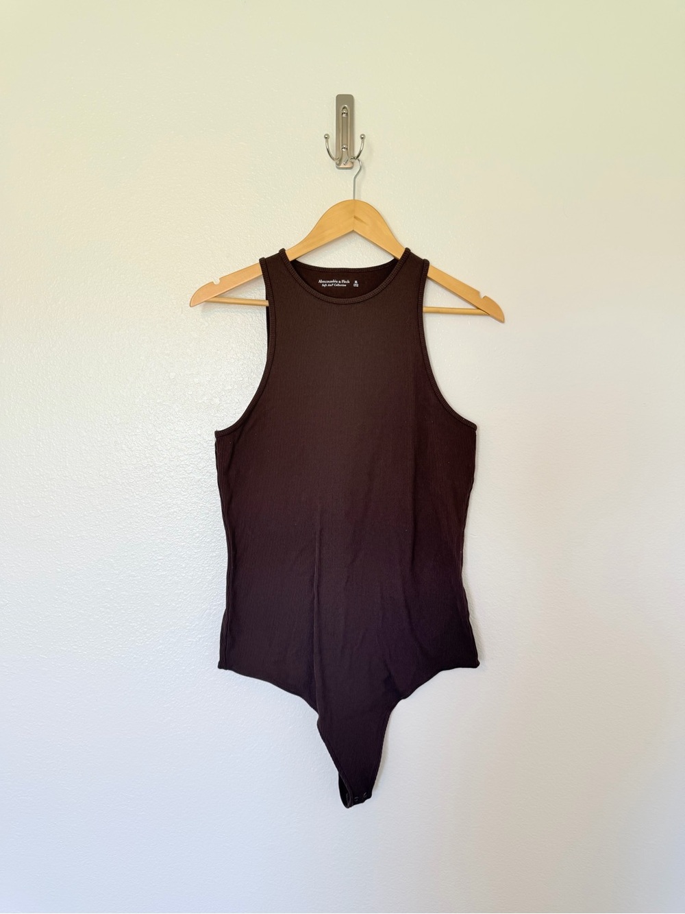 Abercrombie & Fitch Ribbed Bodysuit - brown
